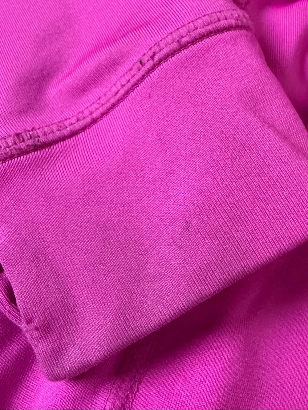 Girls' Gymboree Hooded Zip-Up Jacket in Bright Magenta Ruffles Thumb Holes 7/8